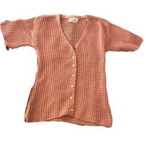 Vintage short sleeve cardigan